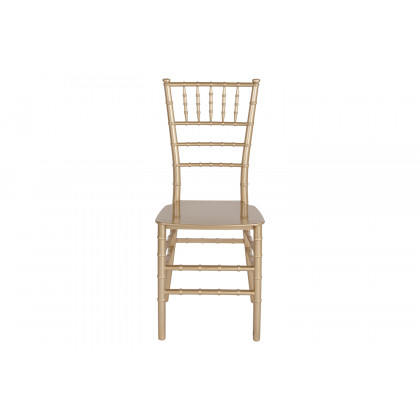 BLNK HERCULES Series Resin Stacking Chiavari Chair - Gold