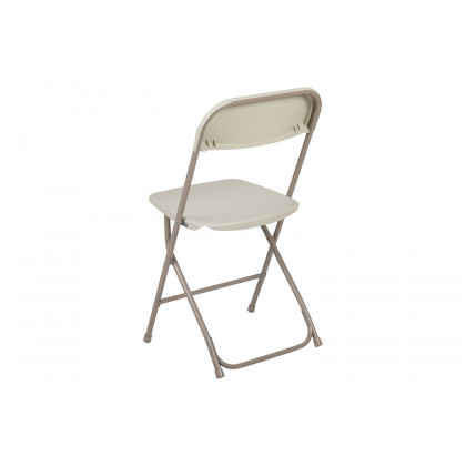 BLNK HERCULES Series Plastic Lightweight Folding Chair - Beige