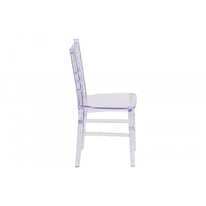 BLNK HERCULES Child’s Resin Party and Event Chiavari Chair - Transparent Crystal