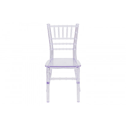 BLNK HERCULES Child’s Resin Party and Event Chiavari Chair - Transparent Crystal