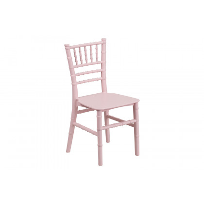 BLNK HERCULES Child’s Resin Party and Event Chiavari Chair - Pink