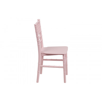 BLNK HERCULES Child’s Resin Party and Event Chiavari Chair - Pink