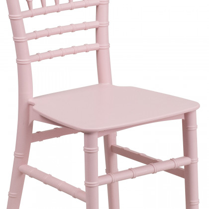 BLNK HERCULES Child’s Resin Party and Event Chiavari Chair - Pink