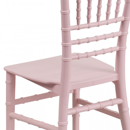 BLNK HERCULES Child’s Resin Party and Event Chiavari Chair - Pink