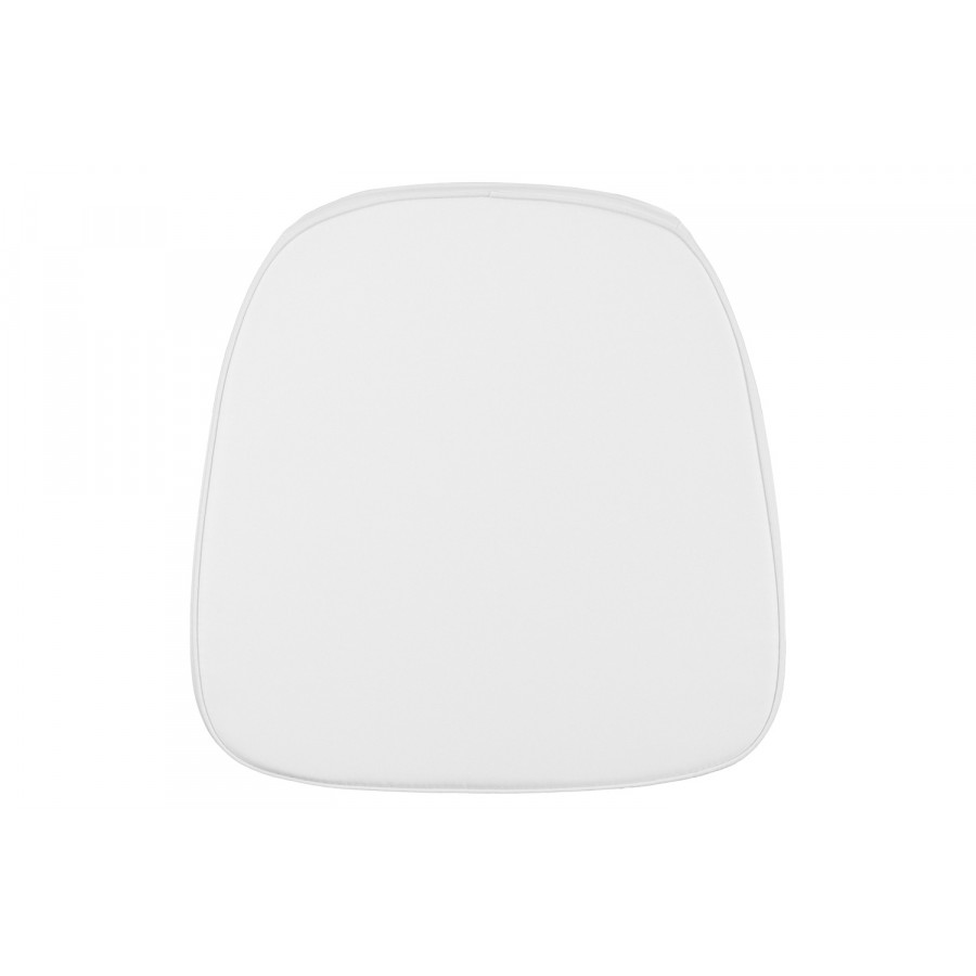 BLNK Louise Fabric Soft Chiavari Chair Cushion - Snow White