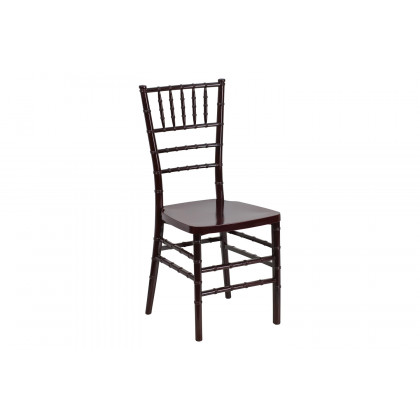BLNK HERCULES PREMIUM Series Resin Stacking Chiavari Chair - Mahogany