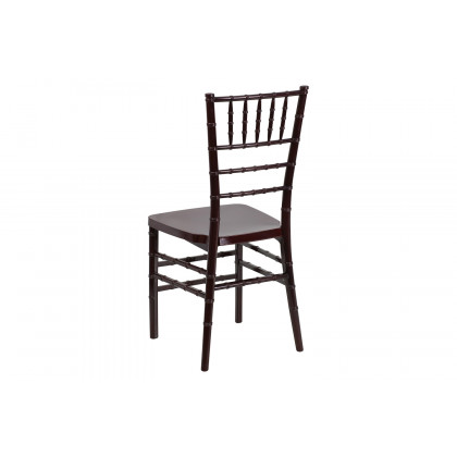 BLNK HERCULES PREMIUM Series Resin Stacking Chiavari Chair - Mahogany