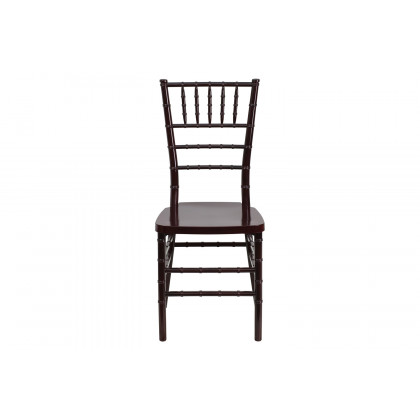 BLNK HERCULES PREMIUM Series Resin Stacking Chiavari Chair - Mahogany
