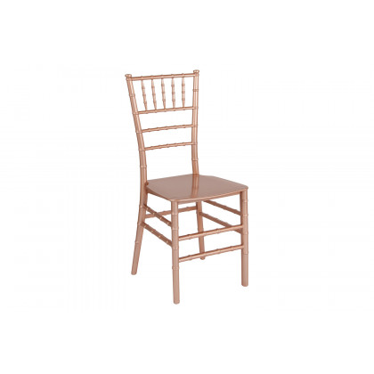 BLNK HERCULES Series Resin Stacking Chiavari Chair - Rose Gold