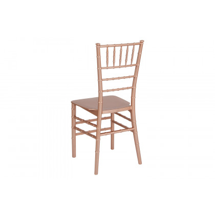 BLNK HERCULES Series Resin Stacking Chiavari Chair - Rose Gold