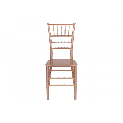 BLNK HERCULES Series Resin Stacking Chiavari Chair - Rose Gold