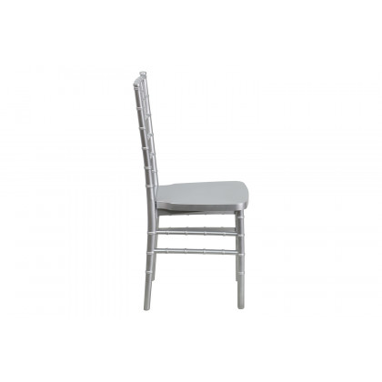 BLNK HERCULES PREMIUM Series Resin Stacking Chiavari Chair - Silver