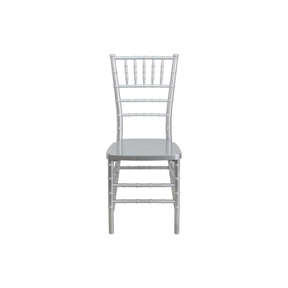 BLNK HERCULES PREMIUM Series Resin Stacking Chiavari Chair - Silver