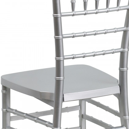 BLNK HERCULES PREMIUM Series Resin Stacking Chiavari Chair - Silver
