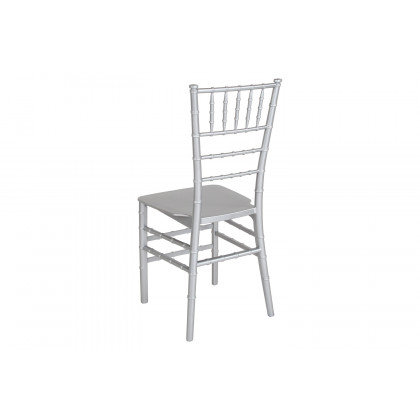 BLNK HERCULES Series Resin Stacking Chiavari Chair - Silver