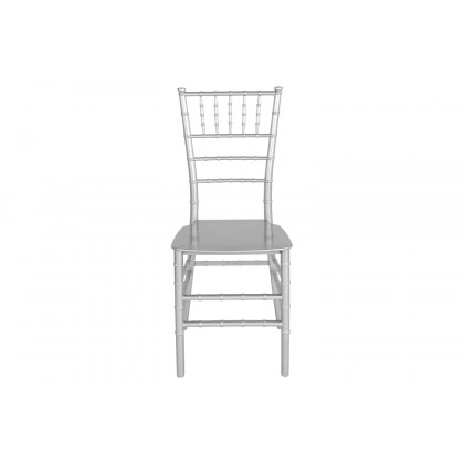 BLNK HERCULES Series Resin Stacking Chiavari Chair - Silver
