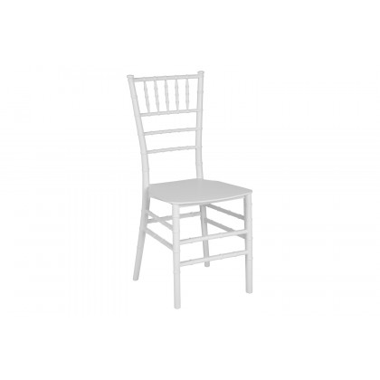 BLNK HERCULES Series Resin Stacking Chiavari Chair - White