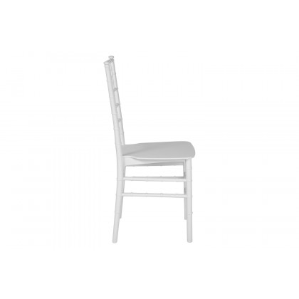 BLNK HERCULES Series Resin Stacking Chiavari Chair - White