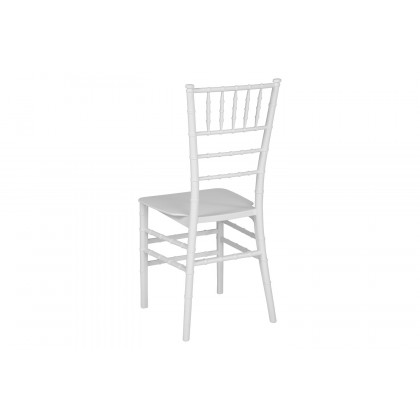 BLNK HERCULES Series Resin Stacking Chiavari Chair - White