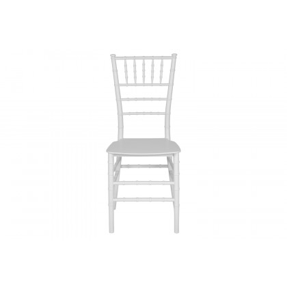 BLNK HERCULES Series Resin Stacking Chiavari Chair - White