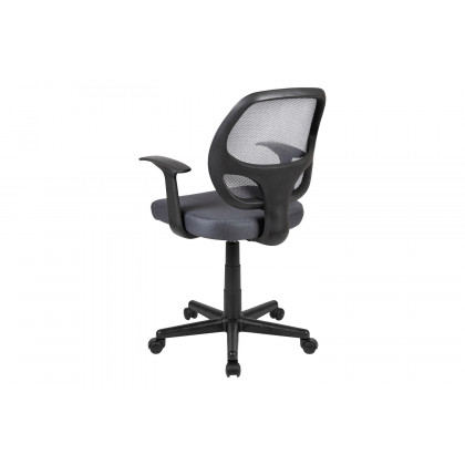 BLNK Flash Fundamentals Mid-Back Mesh Swivel Ergonomic Task Office Chair with Arms - Gray