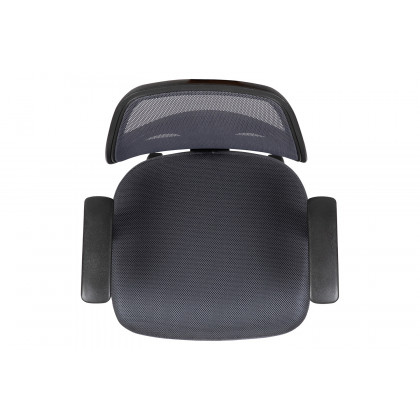 BLNK Flash Fundamentals Mid-Back Mesh Swivel Ergonomic Task Office Chair with Arms - Gray