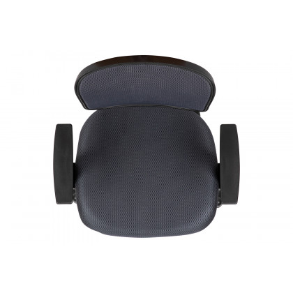BLNK Flash Fundamentals Mid-Back Mesh Swivel Task Office Chair with Pivot Back - Gray, with Arms