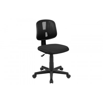 BLNK Flash Fundamentals Mid-Back Mesh Swivel Task Office Chair with Pivot Back - Black