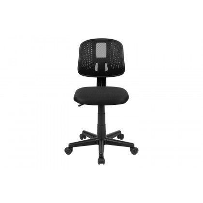 BLNK Flash Fundamentals Mid-Back Mesh Swivel Task Office Chair with Pivot Back - Black