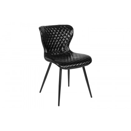 BLNK - Bristol Contemporary Upholstered Chair in Black Vinyl