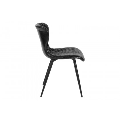 BLNK - Bristol Contemporary Upholstered Chair in Black Vinyl