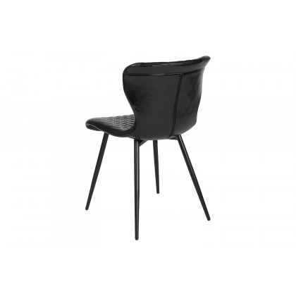 BLNK - Bristol Contemporary Upholstered Chair in Black Vinyl