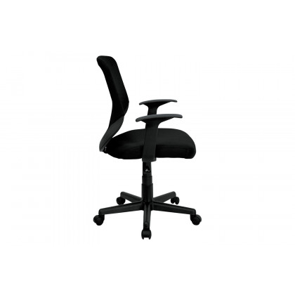 BLNK - Norris Mid-Back Mesh Tapered Back Swivel Task Office Chair with T-Arms