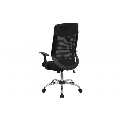 BLNK - Noreen High-Back Mesh Executive Swivel Office Chair with Arms