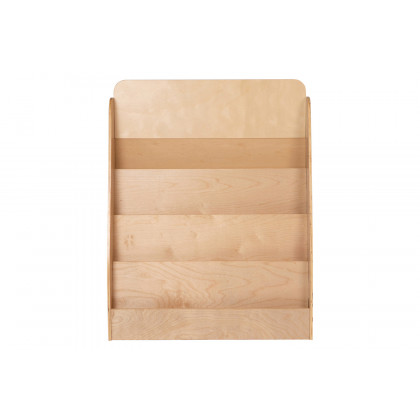 BLNK - Hercules 4 Shelf Single-Sided Kids Natural Wooden Book and Magazine Display Stand