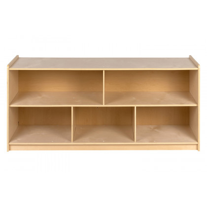 BLNK Hercules Wooden 5 Section School Classroom Storage Cabinet - 24"H x 48"L