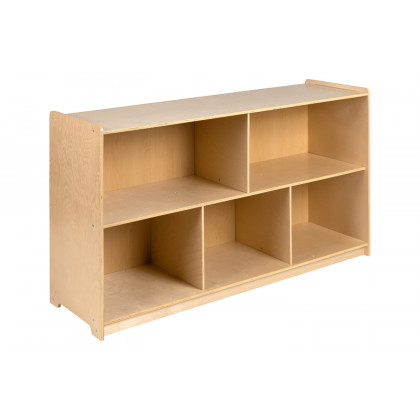 BLNK Hercules Wooden 5 Section School Classroom Storage Cabinet - 30"H x 48"L