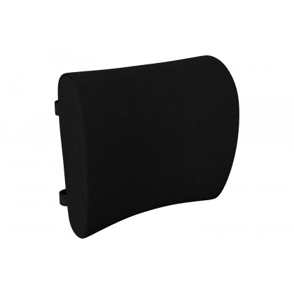 BLNK - Rey Black Lumbar Support Pillow with Adjustable Straps and CertiPUR-US Certified Memory Foam