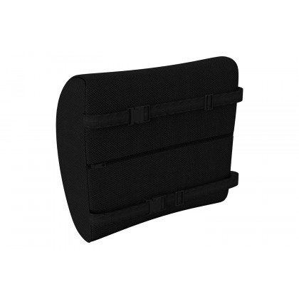 BLNK - Rey Black Lumbar Support Pillow with Adjustable Straps and CertiPUR-US Certified Memory Foam