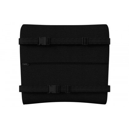 BLNK - Rey Black Lumbar Support Pillow with Adjustable Straps and CertiPUR-US Certified Memory Foam
