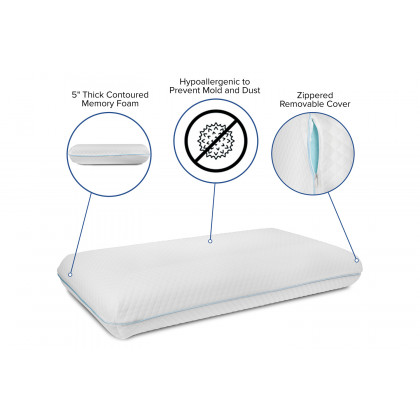 BLNK - Capri Comfortable Sleep Memory Foam Gel Pillow