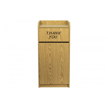 BLNK Sony Laminate Tray Top Receptacle - Oak