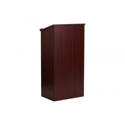BLNK Mysta Laminate Stand-Up Lectern - Mahogany