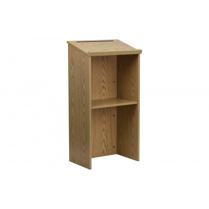 BLNK Mysta Laminate Stand-Up Lectern - Oak