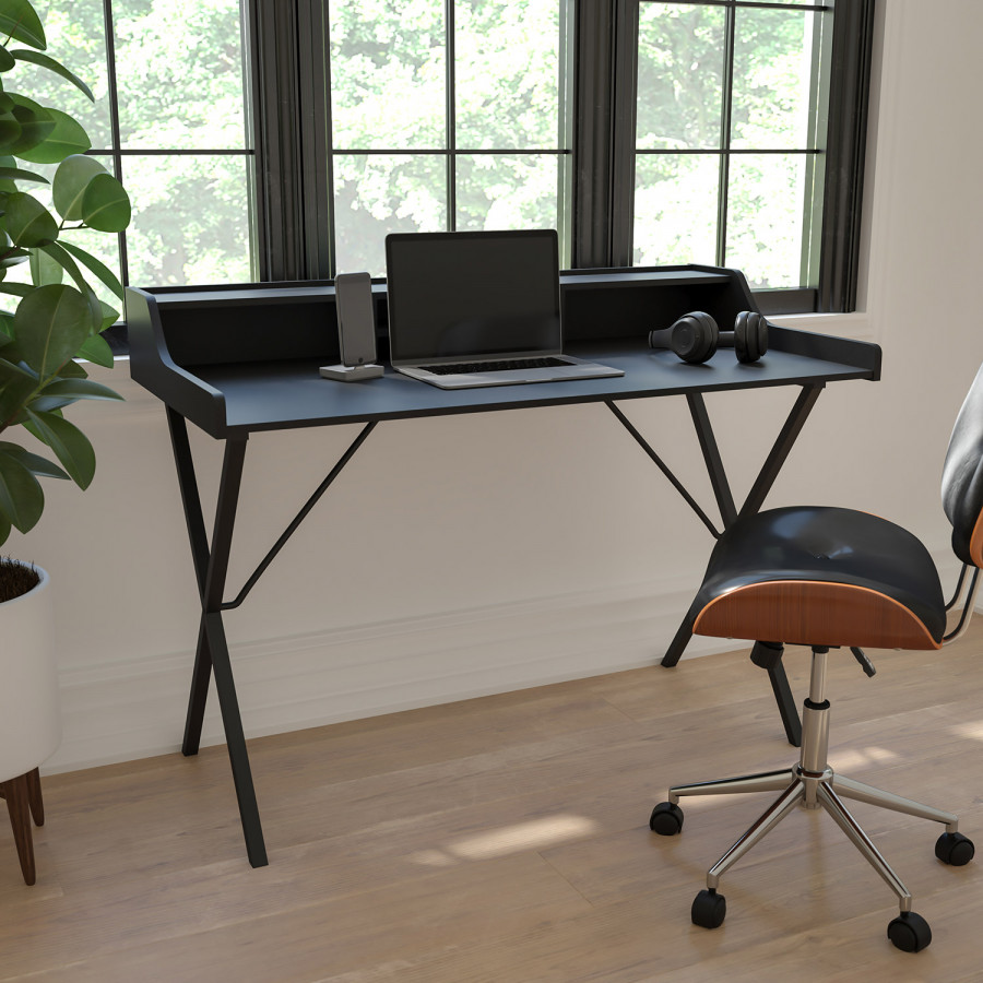 BLNK - Nelly Computer Desk with Top Shelf