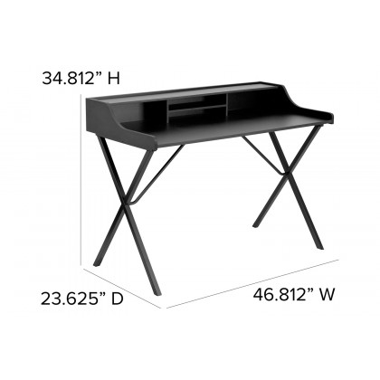 BLNK - Nelly Computer Desk with Top Shelf