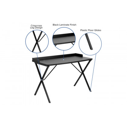 BLNK Computer Desk - Black