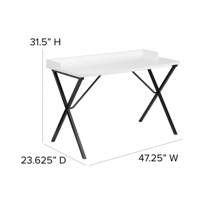 BLNK Computer Desk - White