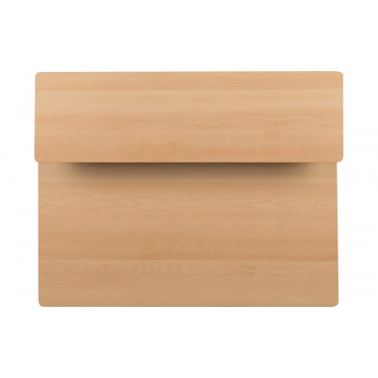 BLNK Clifton Computer Desk with Top and Lower Storage Shelves - Maple