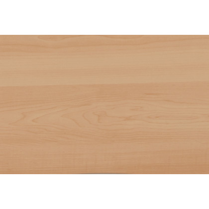 BLNK Clifton Computer Desk with Top and Lower Storage Shelves - Maple